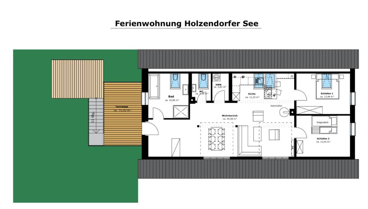 Ferienwohnung Holzendorfer See Holzendorf  Exterior foto